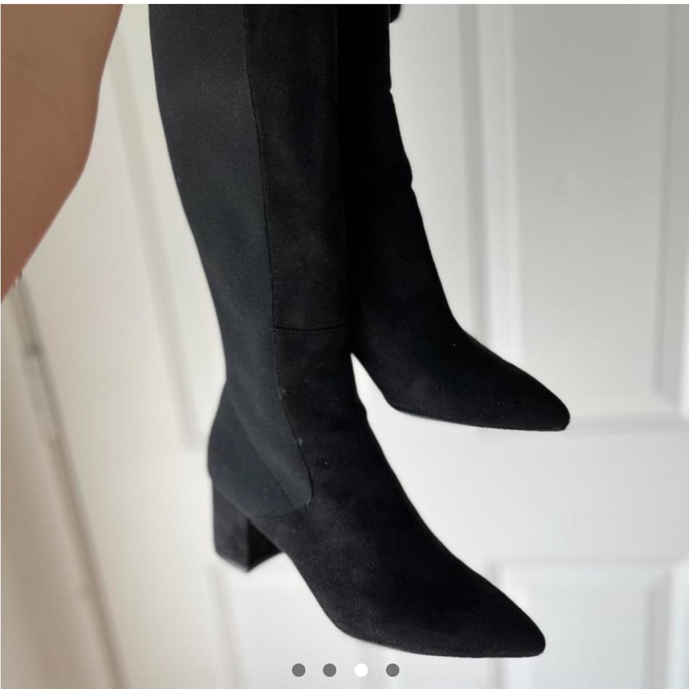 Steve Madden janae over the knee faux suede boots